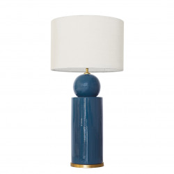 1837 - Lamp and Sack Shade (77cm height) Gold base flat design.