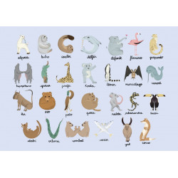 Animal Alphabet - Azure -...