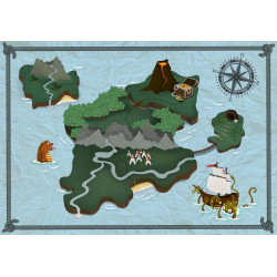 Treasure Map - Aqua - 9700071