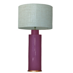 1725 - Large lamp and Linen Shade (80cm height)