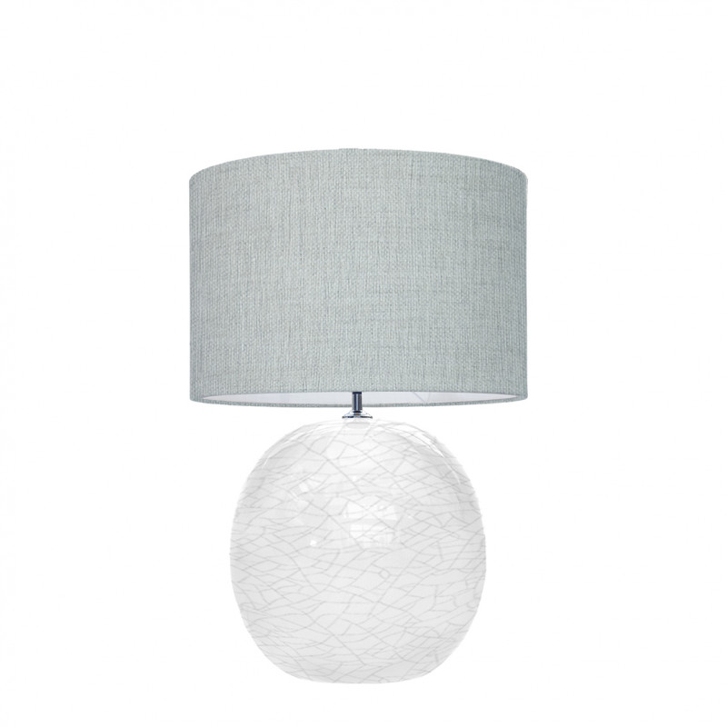 1709 -  Lamp and Linen Shade (56cm height)