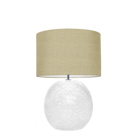 1709 - Lamp and Linen Shade (56cm height)