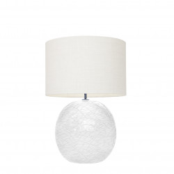 1709 -  Lamp and Linen Shade (56cm height)