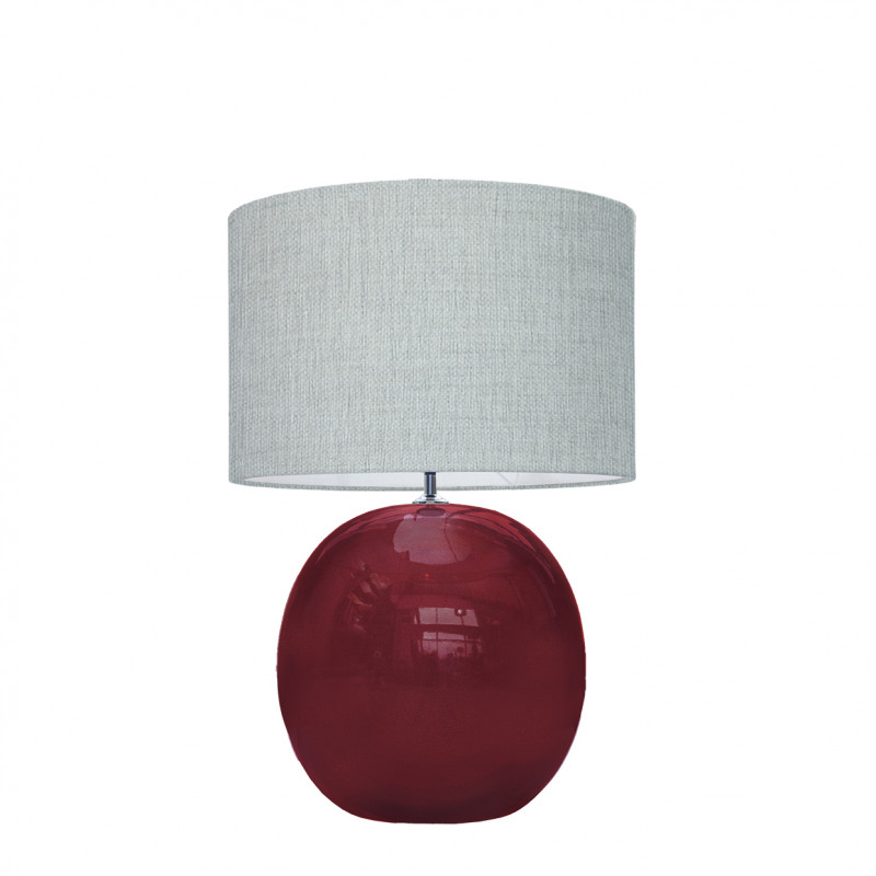 1709 -  Lamp and Linen Shade (56cm height)