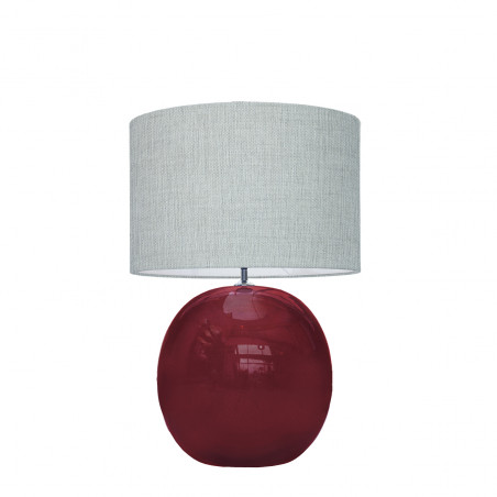 1709 - Lamp and Linen Shade (56cm height)