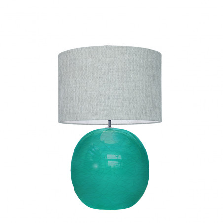 1709 - Lamp and Linen Shade (56cm height)