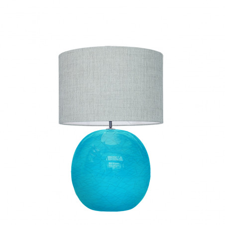 1709 - Lamp and Linen Shade (56cm height)