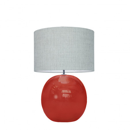 1709 - Lamp and Linen Shade (56cm height)