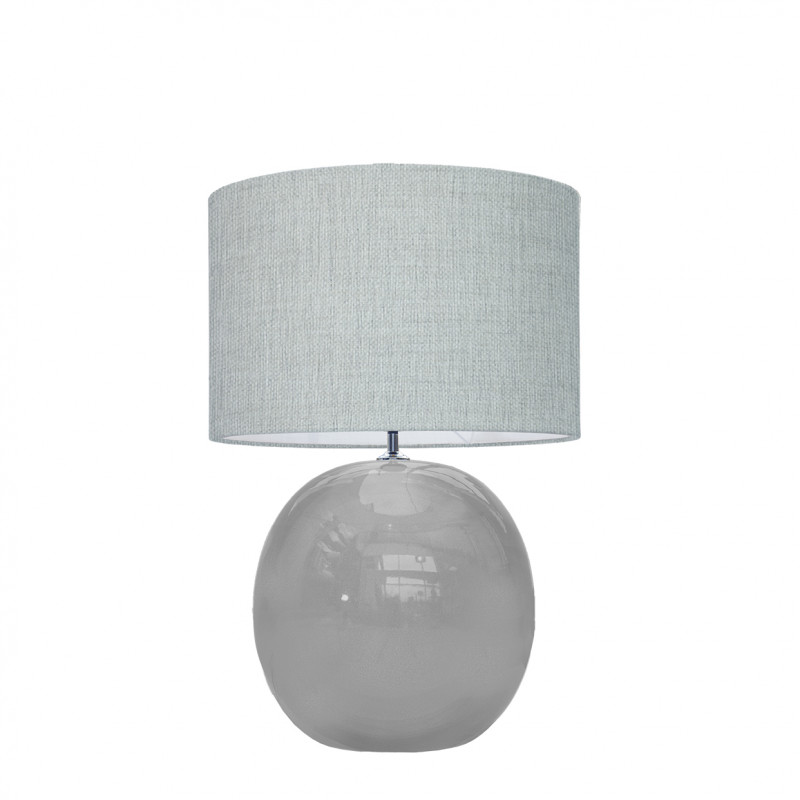 1709 -  Lamp and Linen Shade (56cm height)