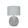 1709 -  Lamp and Linen Shade (56cm height)