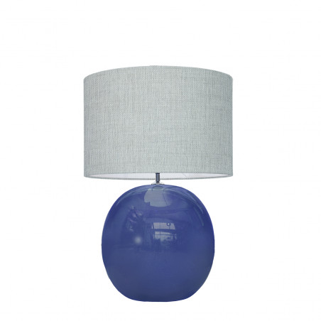 1709 - Lamp and Linen Shade (56cm height)