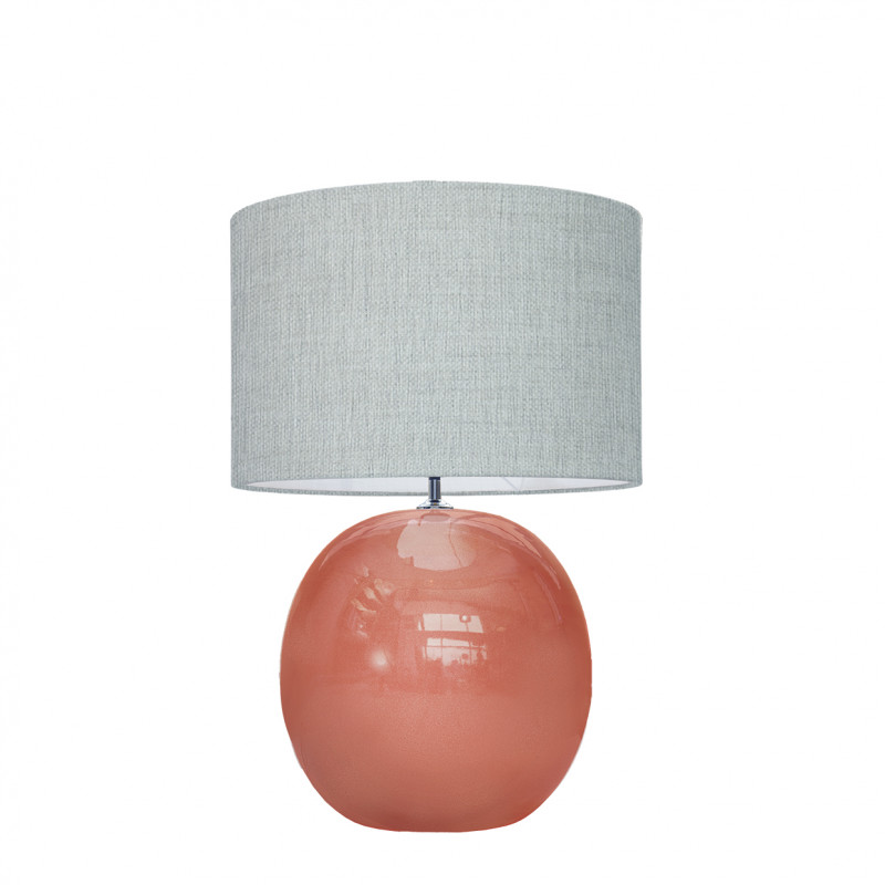 1709 -  Lamp and Linen Shade (56cm height)