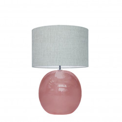 1709 -  Lamp and Linen Shade (56cm height)