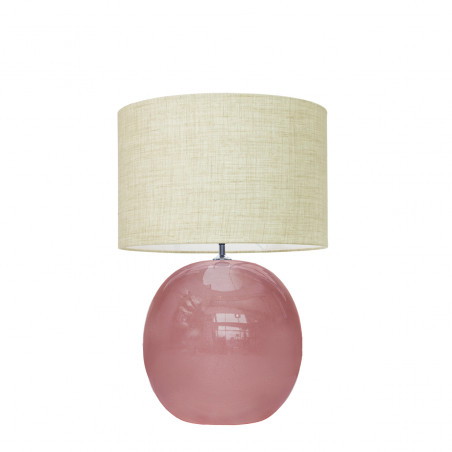 1709 - Lamp and Linen Shade (56cm height)