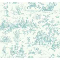 Bucolic Toile - Sky A00032