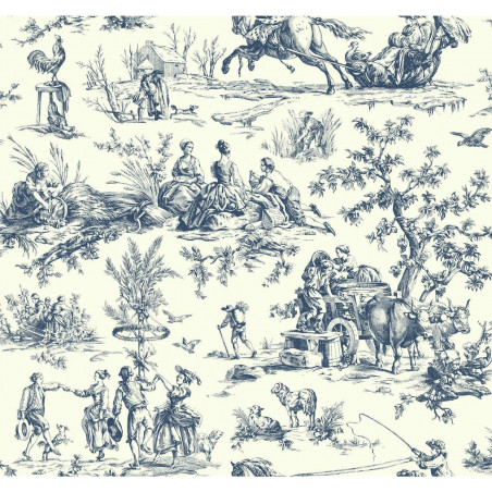 Bucolic Toile - Indigo A00033