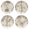 Set of 4 dessert plates 21