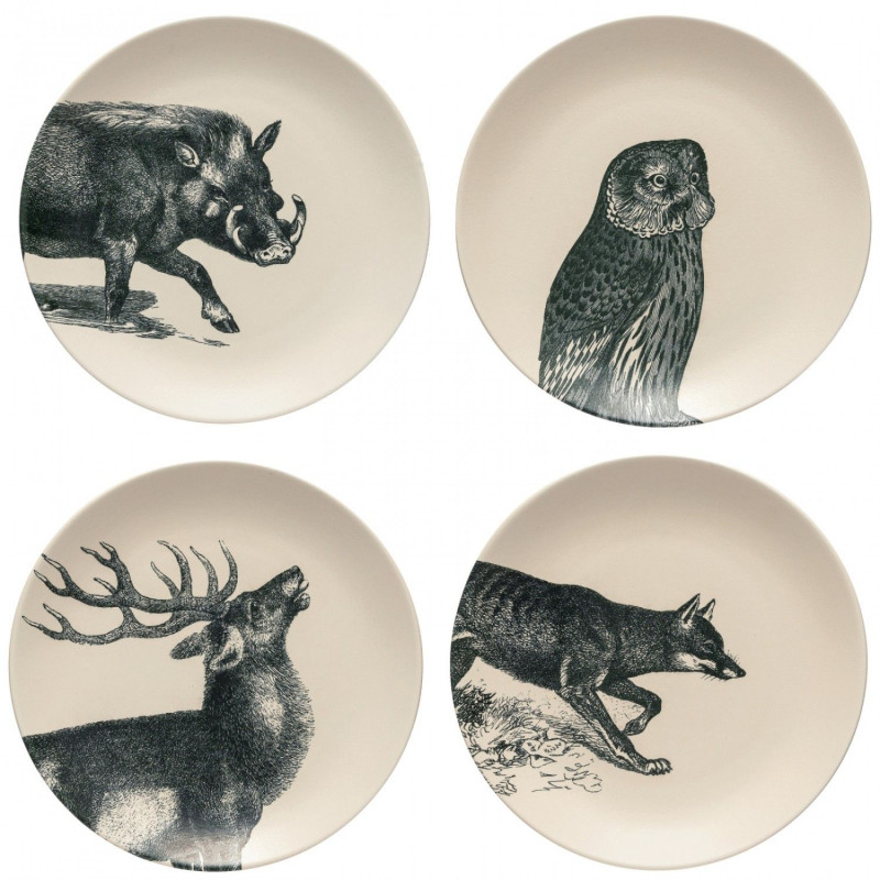 Set of 4 dessert plates 21