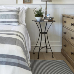 Polperro Stripe Dove Grey